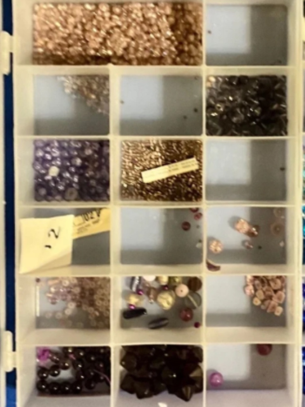 Jewelry Making Supplies Storage Case with beads, crystals, seed,+